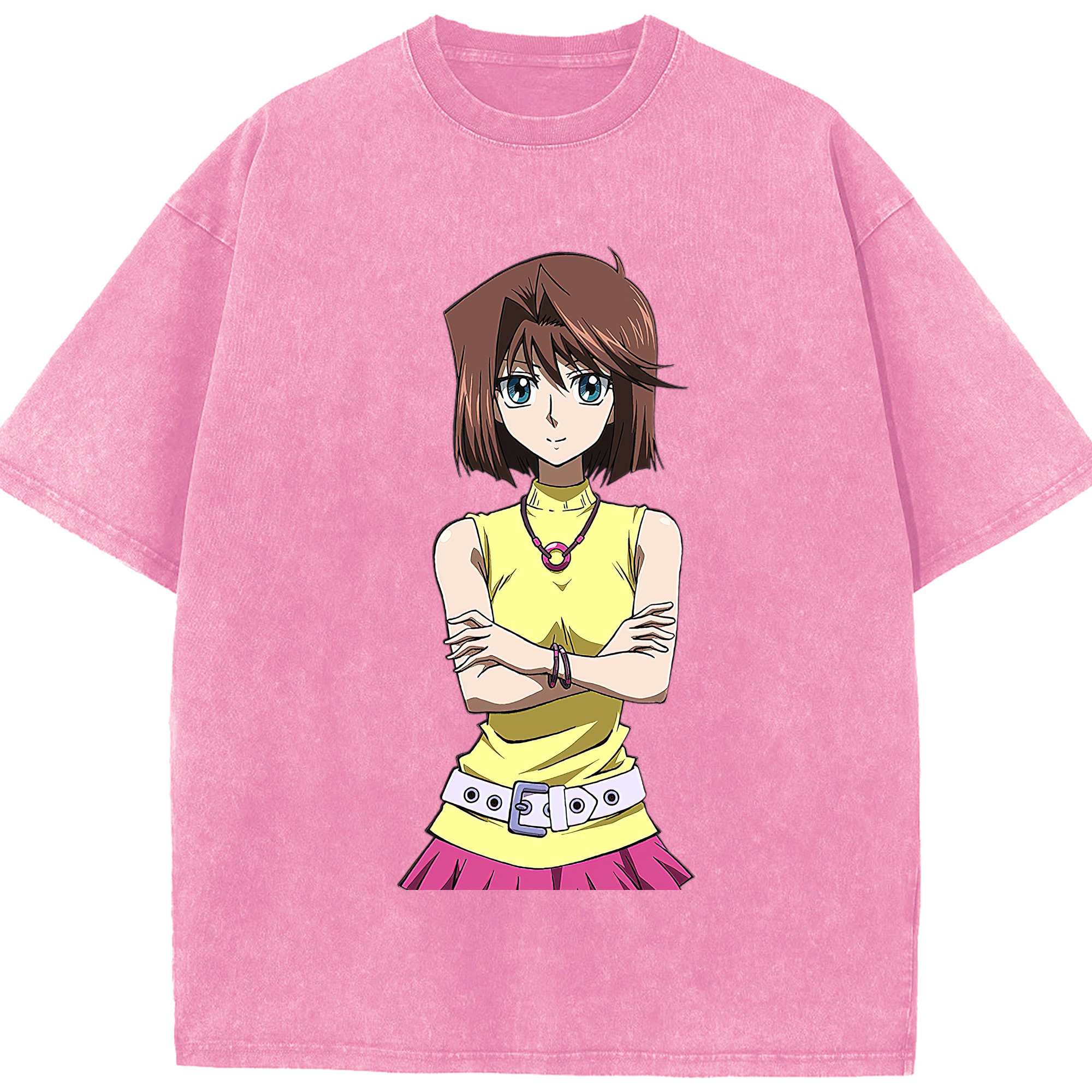 （画像用） 遊☆戯☆王 Yu-Gi-Oh! 綿100% ヴィンテージ風 半袖Tシャツ（フロントプリント）